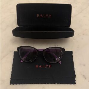 Ralph Lauren Women's Sunglasses in Black and Purple